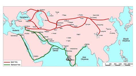 baharat yolu haritası türkçe çizimi